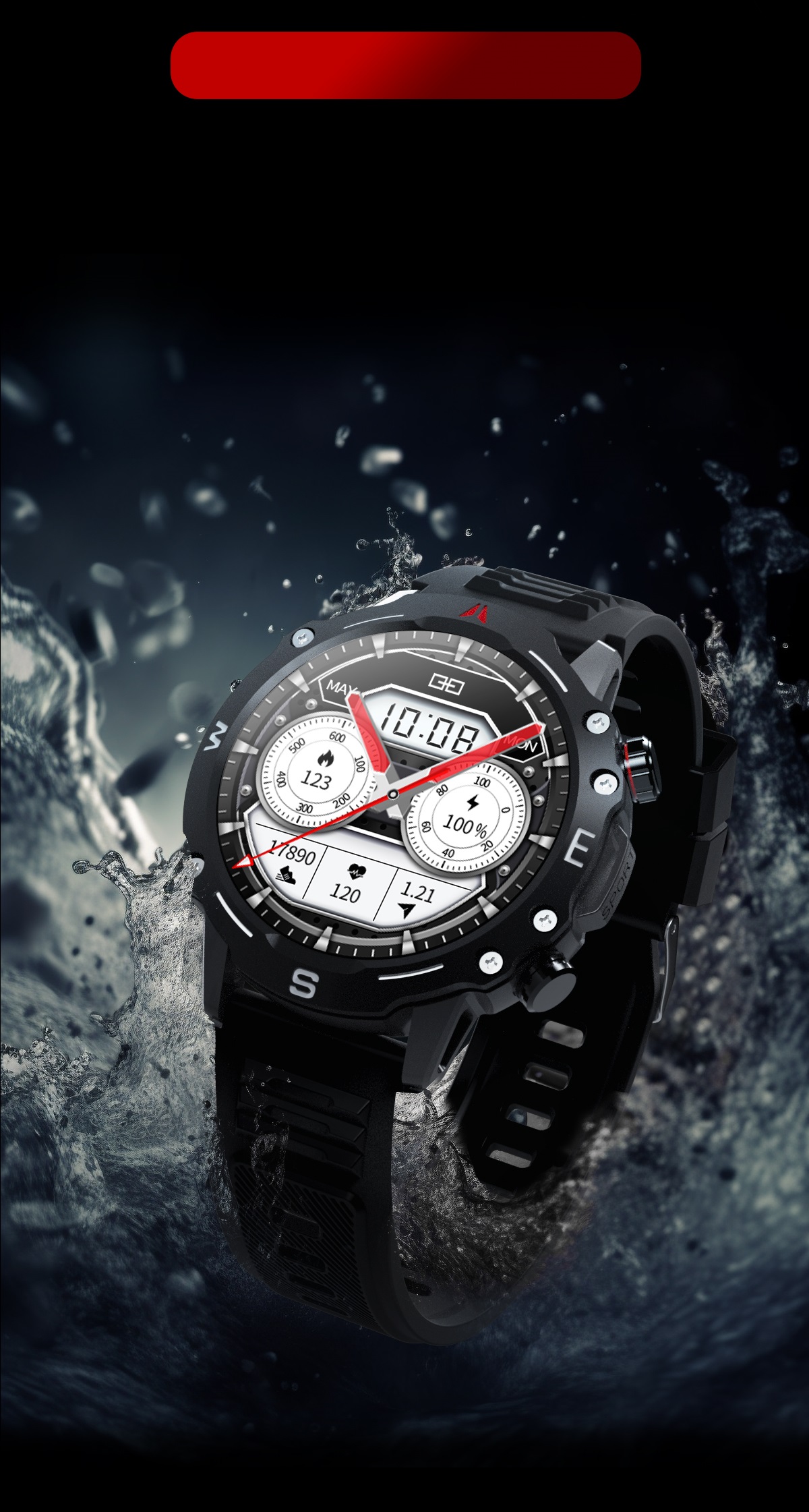 Waterproof 10 meters outdoor smart watch OD2