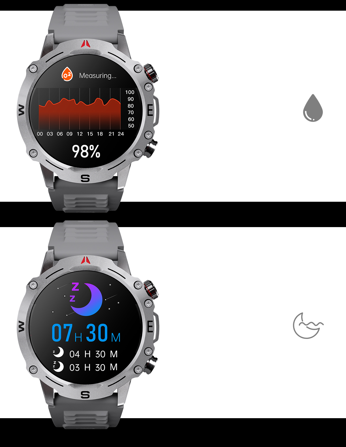 Waterproof 10 meters outdoor smart watch OD2