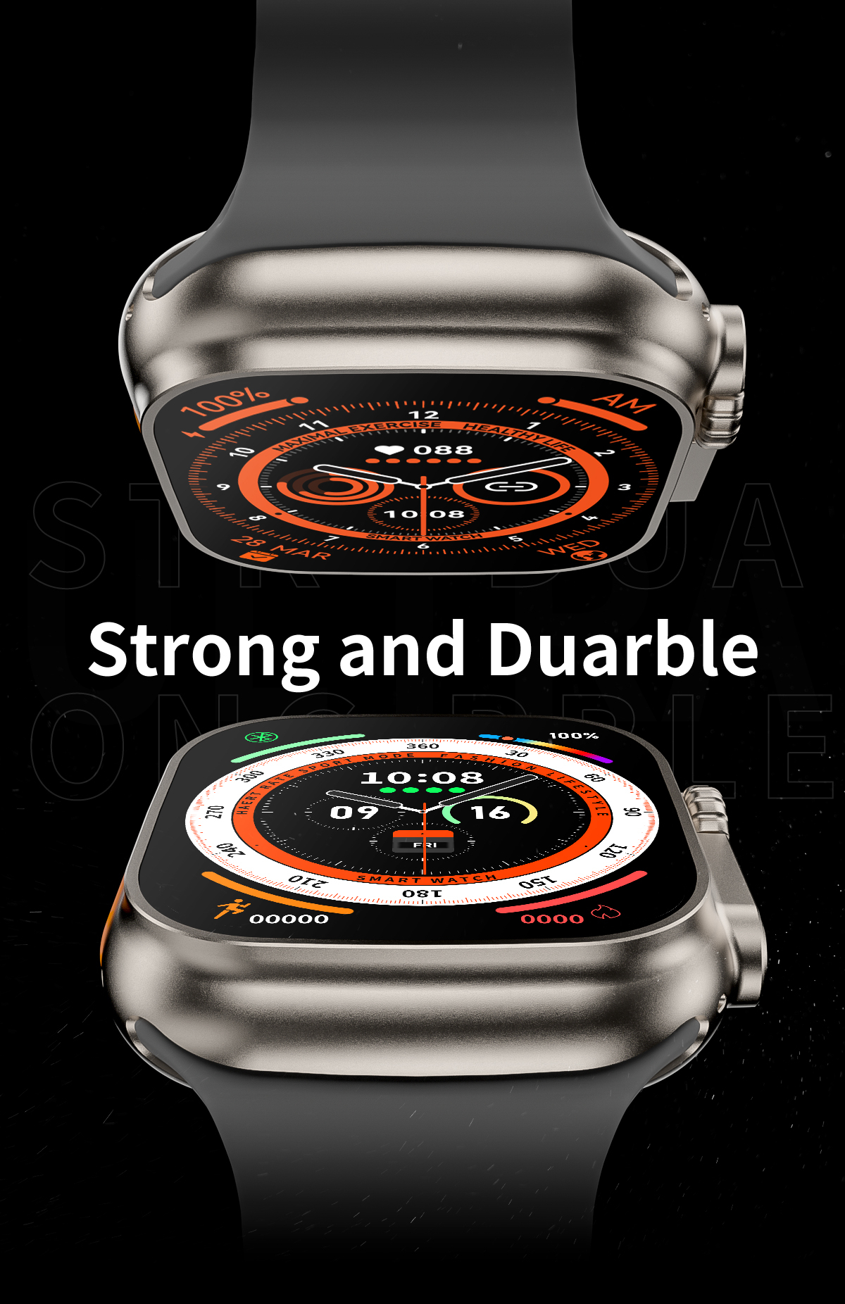 Zordai Z8/ZD8 Ultra Smartwatch | 49MM | Dual Straps