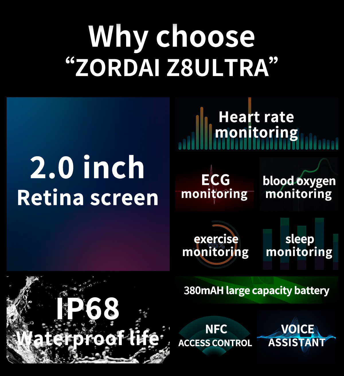 Zordai Z8 Ultra Smart Watch